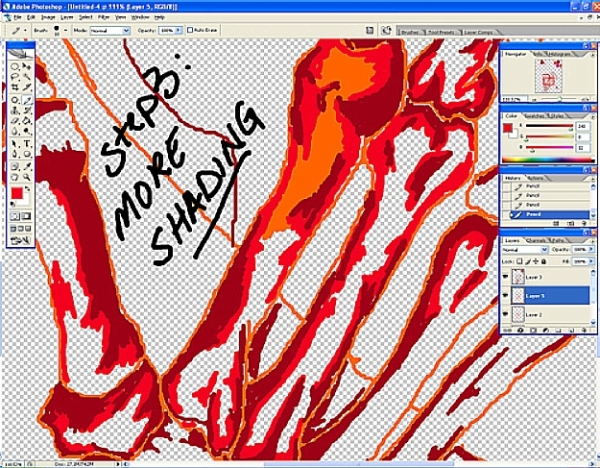 Creation of turn the page: Step 4